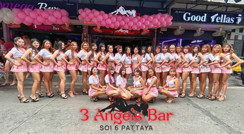 3 Angels Bar Soi 6 Pattaya Thailand girls